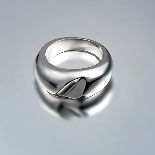 Crescent Chunk Ring